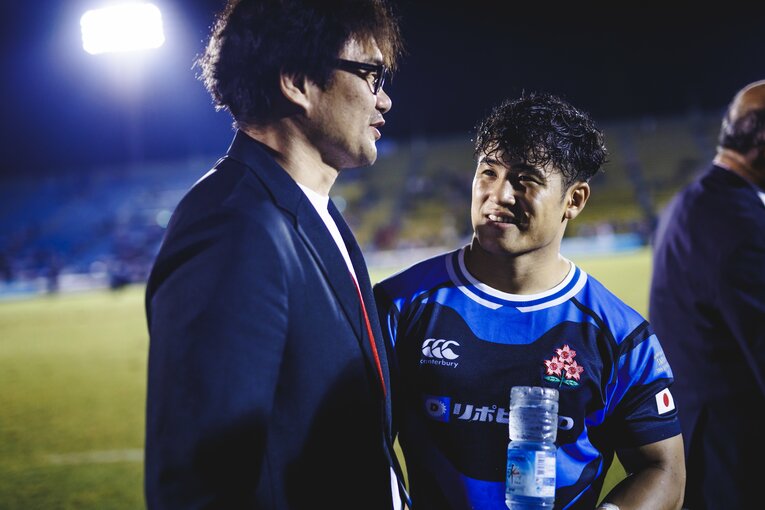 難敵フィジーを相手に劇的な逆転勝利を収めたフィジー戦　©Kiichi Matsumoto
