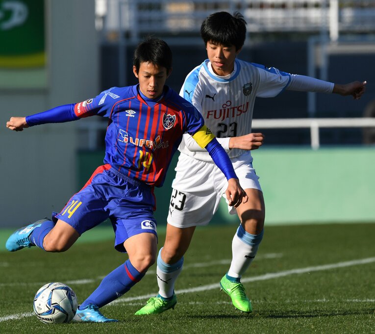 中学生時代（川崎U-15）の高井幸大　©︎Etsuo Hara/Getty Images