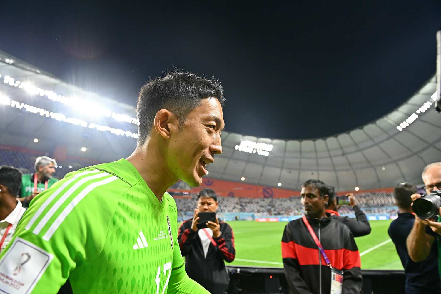 ドイツ戦でFIFAのマン・オブ・ザ・マッチに選ばれた権田　©Kaoru Watanabe