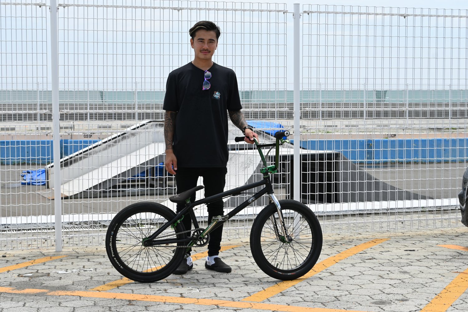 ドラマの撮影時に実際に三浦春馬さんが乗っていたBMX。三浦さんはタイヤの空気圧をプロライダーと同じ5気圧で乗りこなしていた