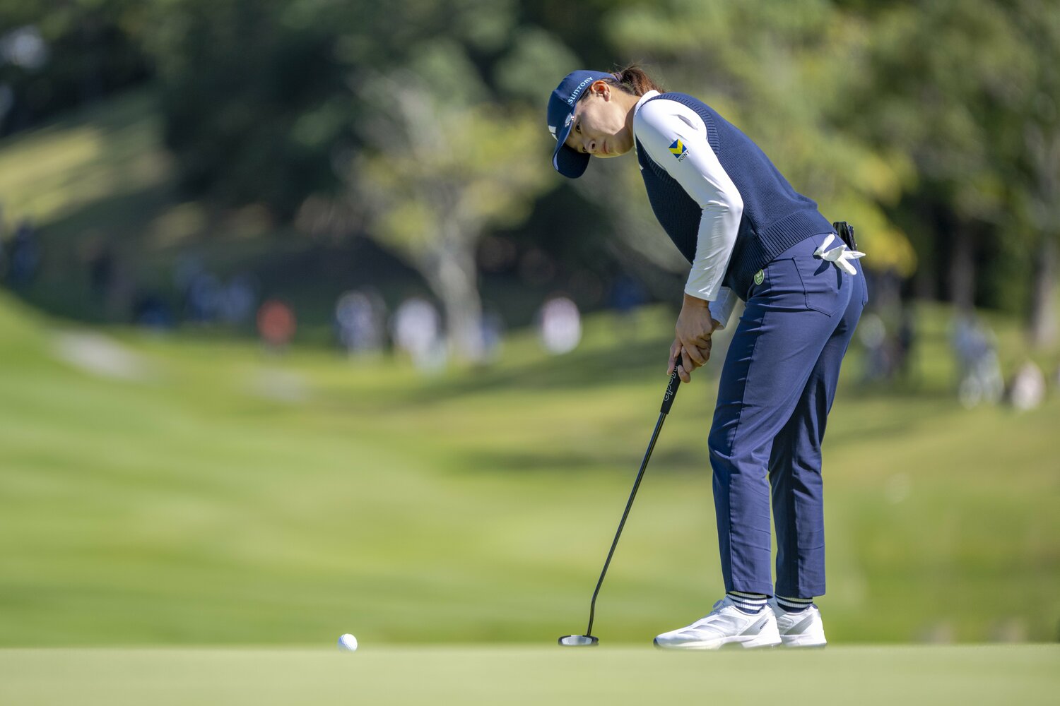 富士通レディースでは40位タイに終わった渋野日向子 ©︎Takuya Sugiyama