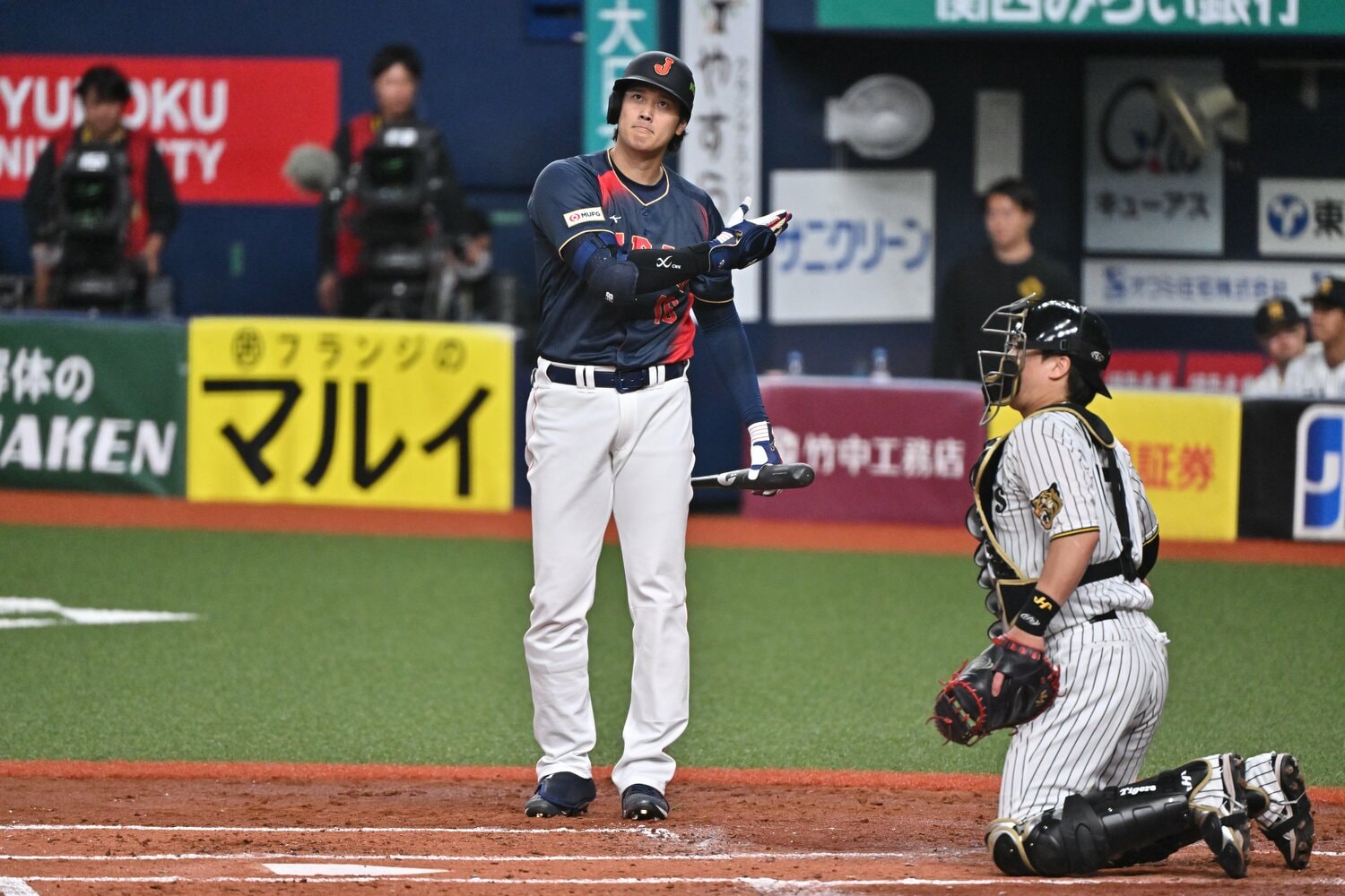 大阪での強化試合では2試合で5打席に立ったものの無安打だった大谷翔平　©️Hideki Sugiyama