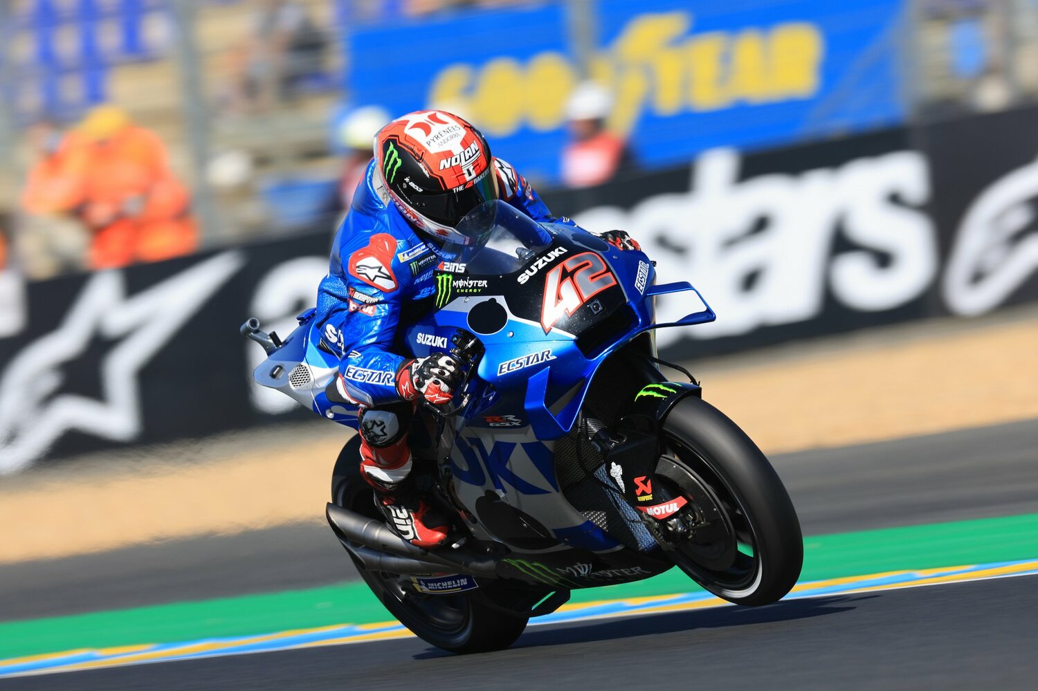 7戦終了時点でランキング4位につけるスズキのリンス。来季は青いワークスカラーは見られなくなる