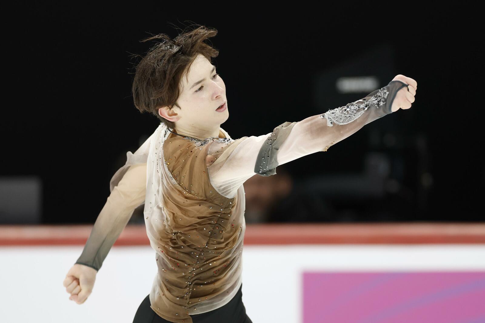 2026年世界ジュニア選手権男子FSの演技 ©KYODO
