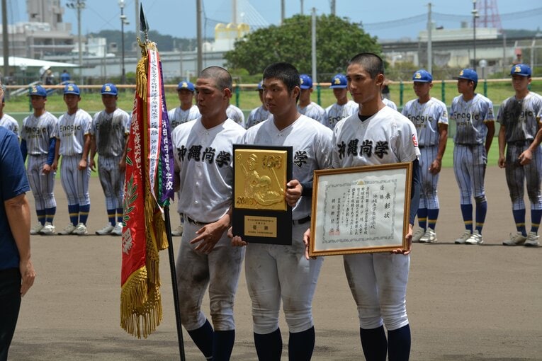 2年連続の甲子園出場を決めた沖縄尚学　©Takarin Matsunaga