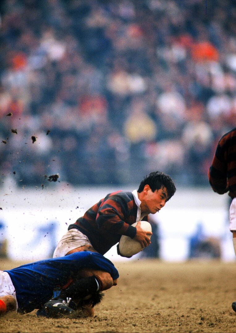 清宮克幸／日本選手権 東芝vs早稲田大学（1988年1月）　©︎Kazuhito Yamada