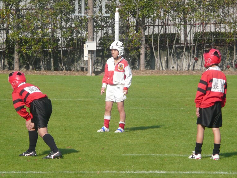 小学生時代の李承信。ラグビーが支えとなった（父・東慶さん提供）