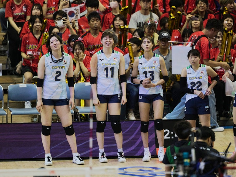 バレーボールネーションズリーグ 韓国戦　©︎Yuki Suenaga