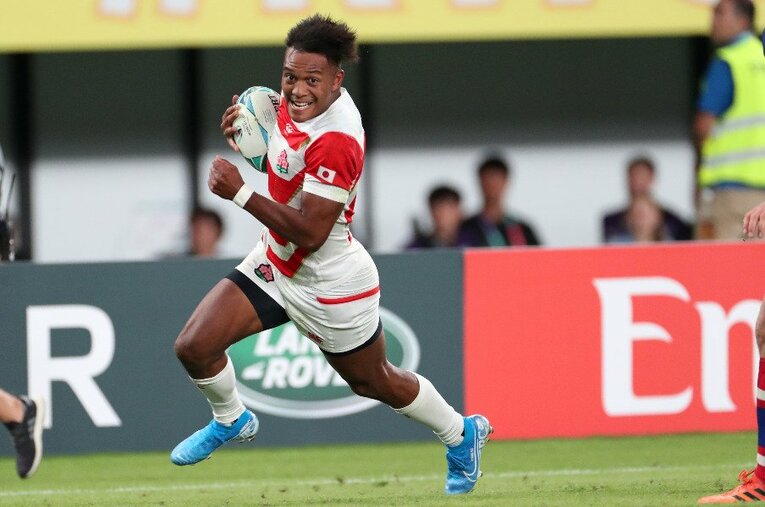 松島幸太郎／ロシア戦 ／ photograph by Naoya Sanuki