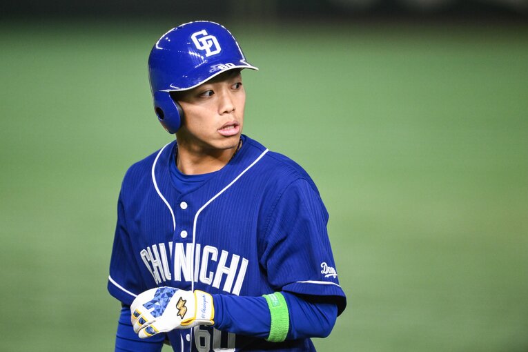 侍ジャパンの強化試合ではダルビッシュから死球をもらった中日・岡林勇希（21歳）©︎Nanae Suzuki