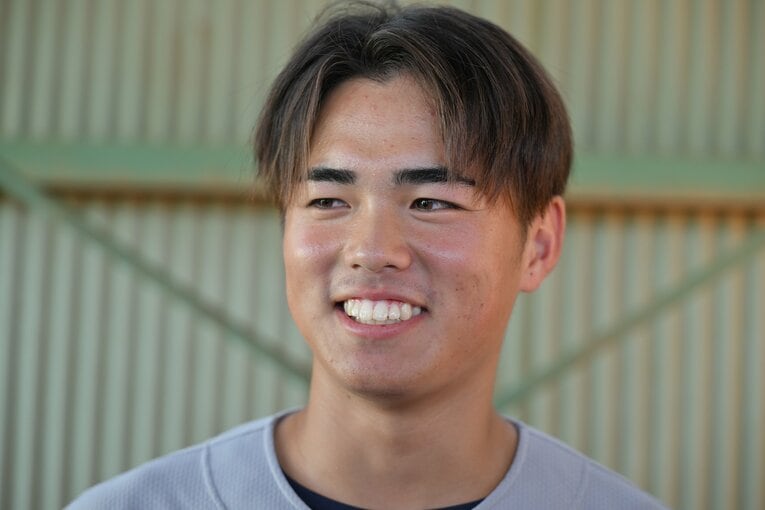 甲子園優勝から高校に戻って…取材対応時の様子　©Naoya Sanuki