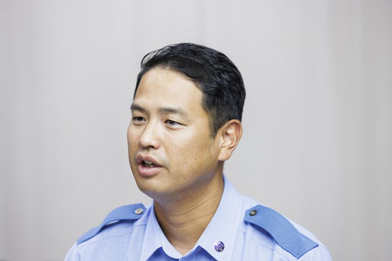 元プロ野球選手の警察官・大田阿斗里（2024年撮影）©Atsushi Hashimoto
