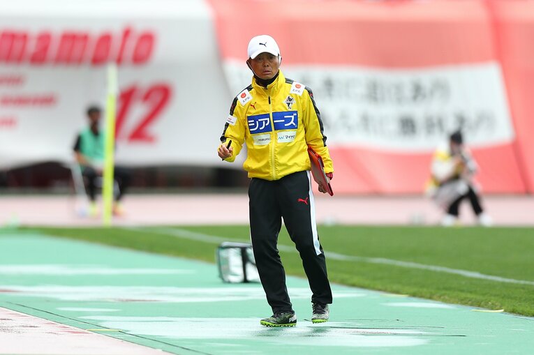 J3ロアッソ熊本を率いる大木監督　©︎J.LEAGUE