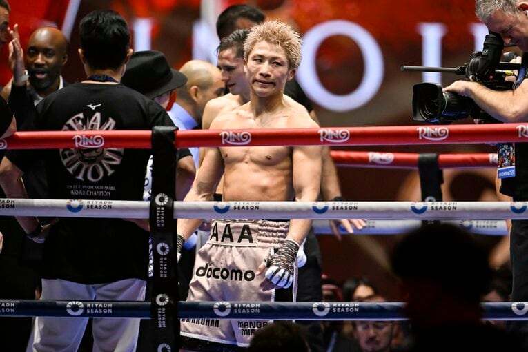 ピカソ戦終了直後の井上尚弥の表情。「よくなかった」と試合を振り返った　©Hiroaki Finito Yamaguchi