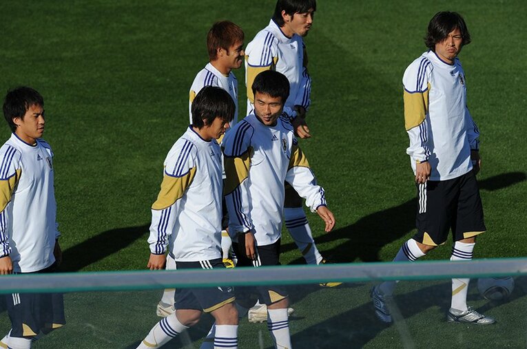 2010年　W杯練習 ／ photograph by JMPA