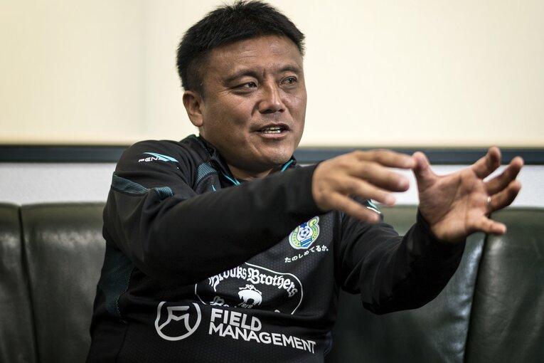 京都サンガF.C.現監督・曺貴裁氏　©Takuya Sugiyama