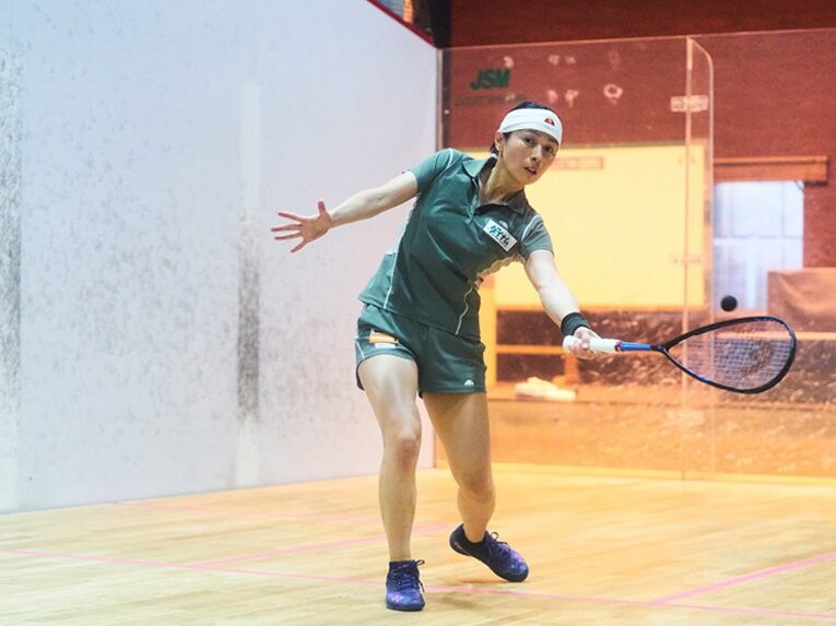日本初のプロ選手で全日本選手権4回優勝の松井千夏が、スカッシュの楽しく奥深い世界を語る(3)
