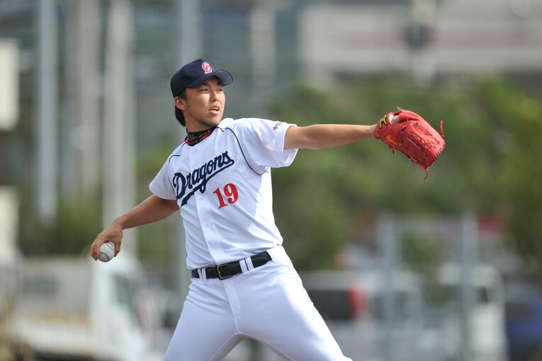 現役時代の吉見さん　©Hideki Sugiyama