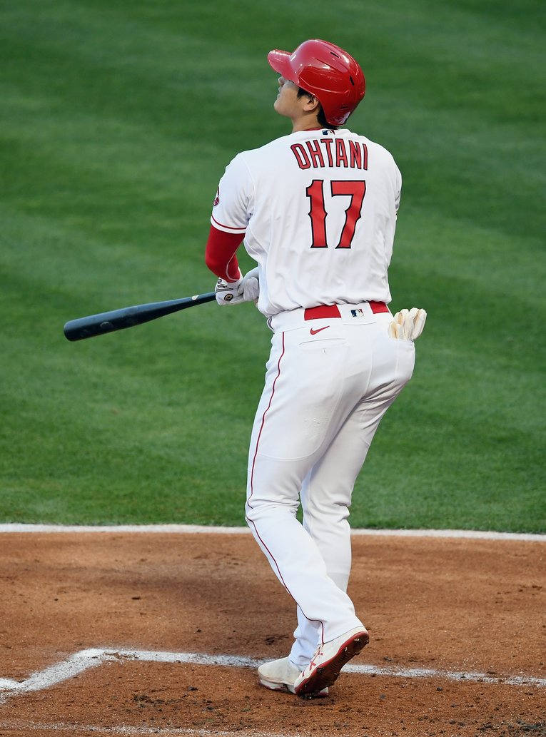 現地時間18日の試合では14号本塁打。翌日のピッチングでも期待が集まる©Getty Images