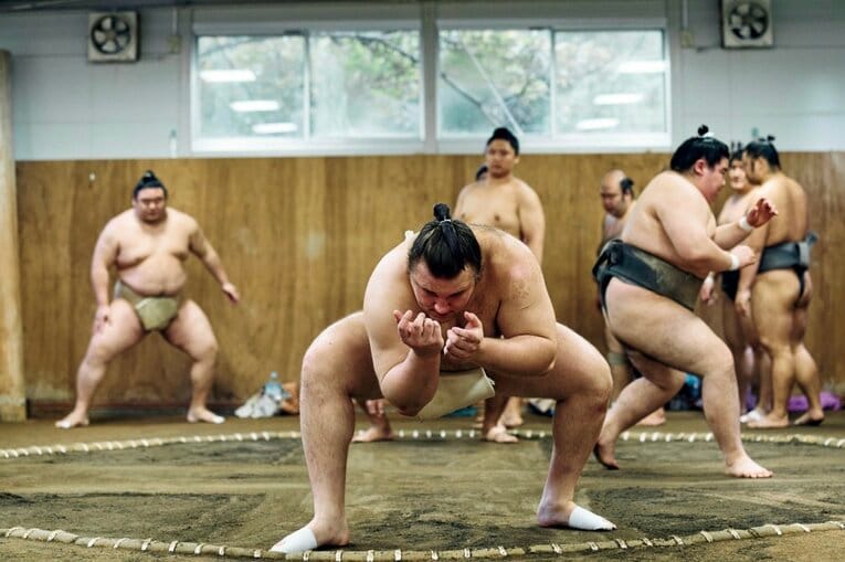 安青錦（あおにしき・あらた）／2004年3月23日生、ウクライナ出身。本名ダニーロ・ヤブグシシン。'22年4月に来日。安治川部屋に入門し、'23年9月場所で初土俵。'25年3月場所で新入幕。同11月場所で初優勝し、所要14場所で大関に昇進。182cm、140kg　©Daiki Watanabe