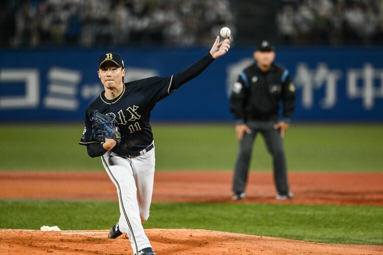 山本、宮城らと共に先発ローテーションの柱としてオリックスの3連覇に貢献した　©︎Nanae Suzuki