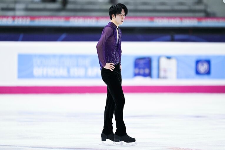 フリーの演技後　©Asami Enomoto