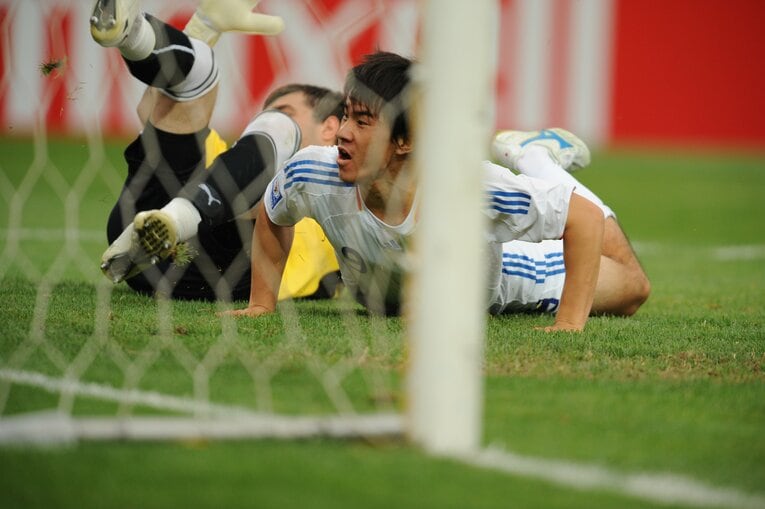 W杯予選ウズベキスタン戦でのゴールは“岡崎らしいゴール”として記憶に残っている　©Naoya Sanuki