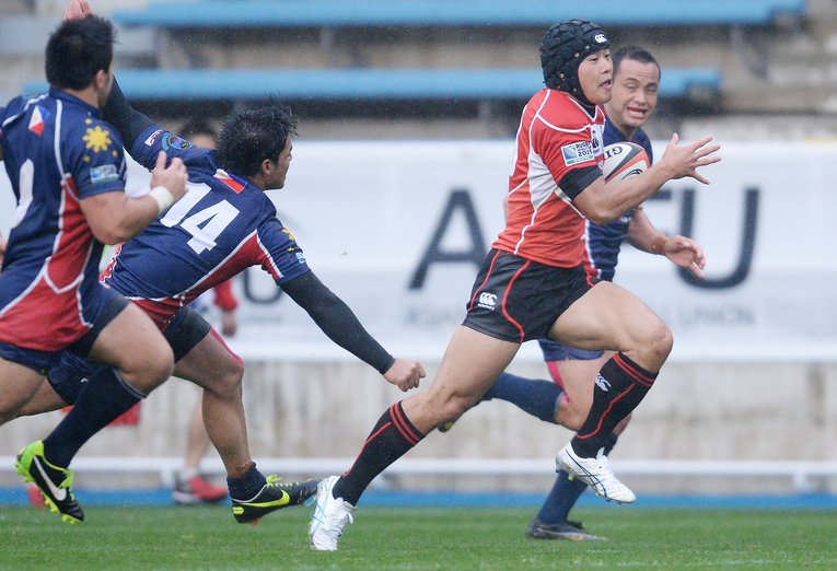 2013年4月フィリピ戦で初キャップ獲得　©︎Getty Images