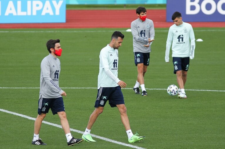 大会直前にコロナで離脱したブスケッツ。すでに再合流も、チームには大きな衝撃が走った©Getty Images