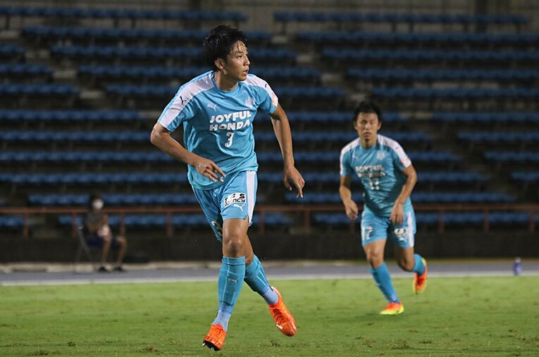 Jクラブの多くが注目する筑波大DF角田涼太朗（3年）。前橋育英高時代には全国制覇に貢献している。 ／ photograph by Takahito Ando