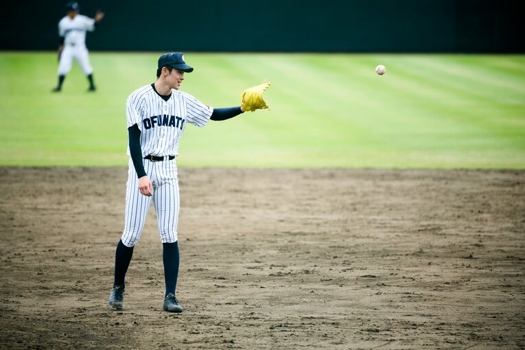 大船渡高時代の佐々木朗希　©︎Asami Enomoto