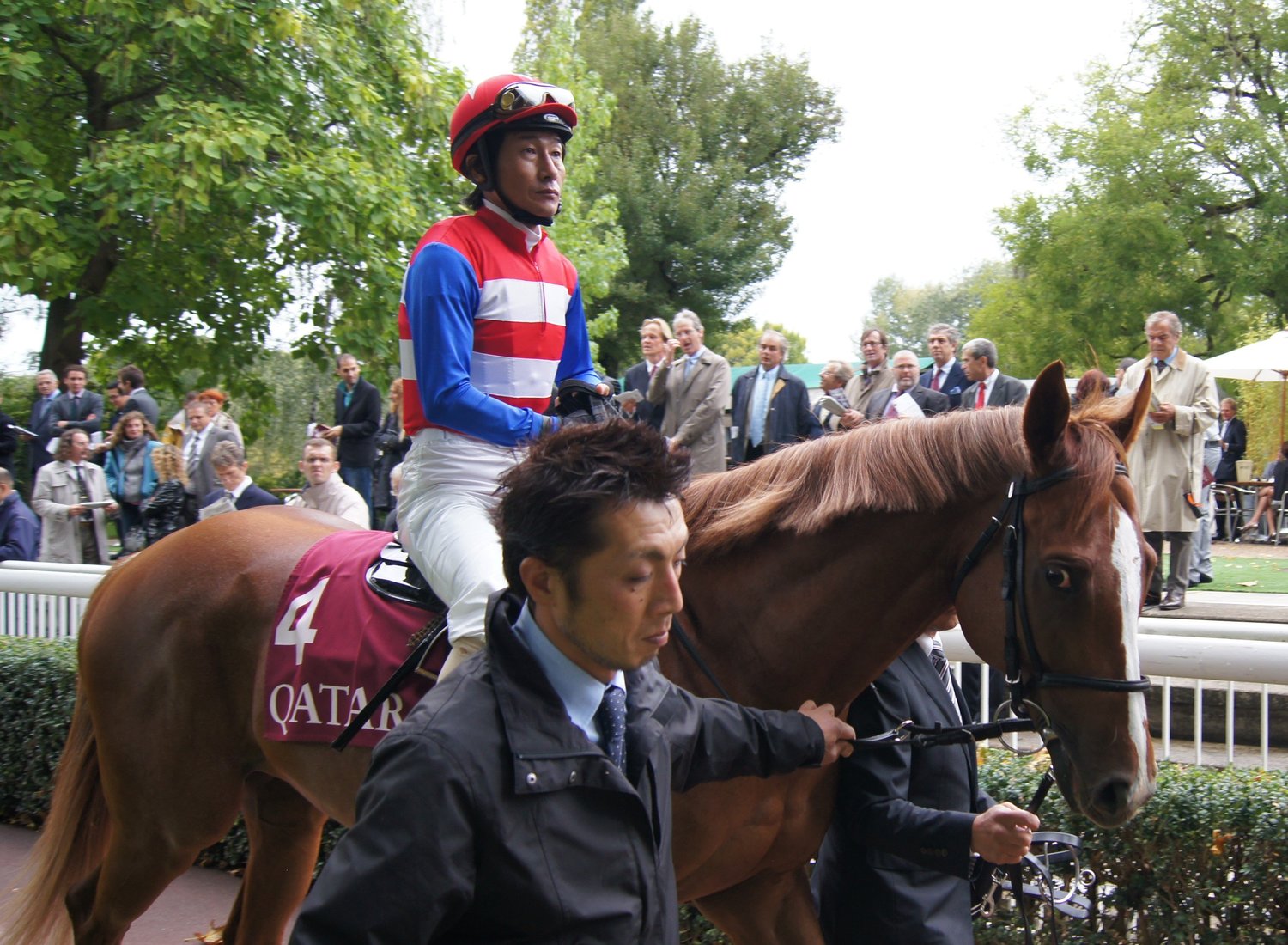 ナカヤマナイトに騎乗する柴田善臣騎手 ©Satoshi Hiramatsu