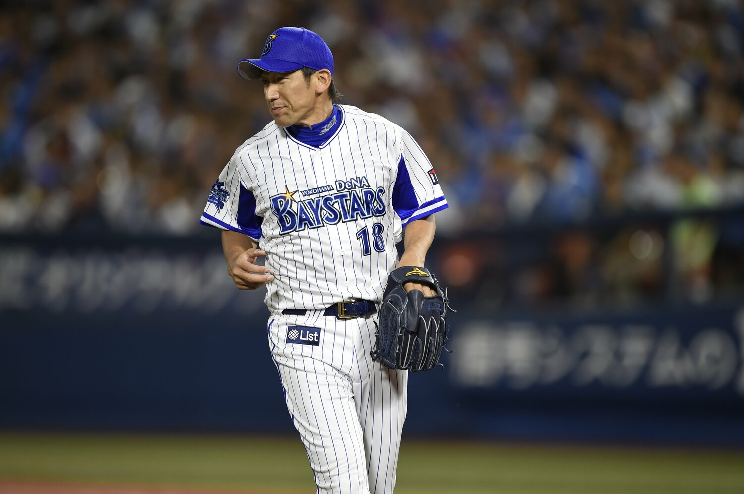 三浦大輔（横浜DeNA×ヤクルト、2016年の引退試合より）©️Naoya Sanuki