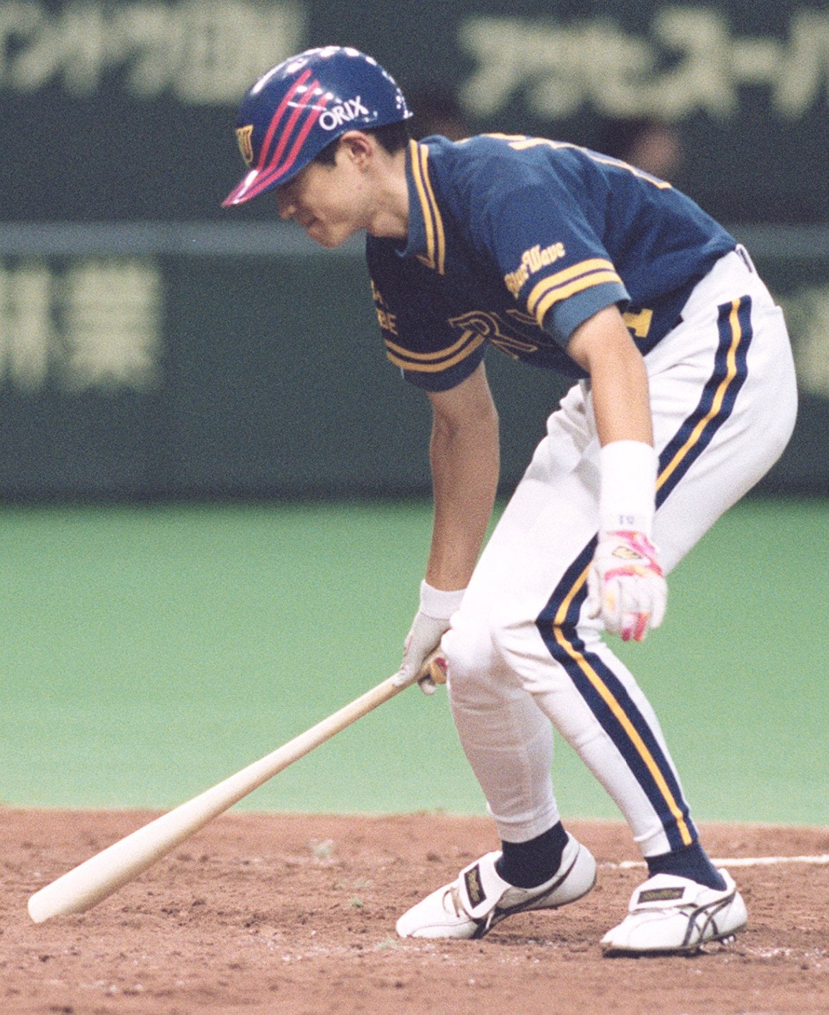 連続無三振記録が216で止まったイチロー（1997年6月25日、日本ハム戦）　©︎KYODO