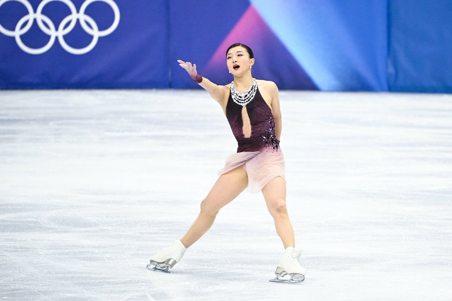 卓越したスケーティング技術が発揮された坂本の演技 ©Asami Enomoto/JMPA