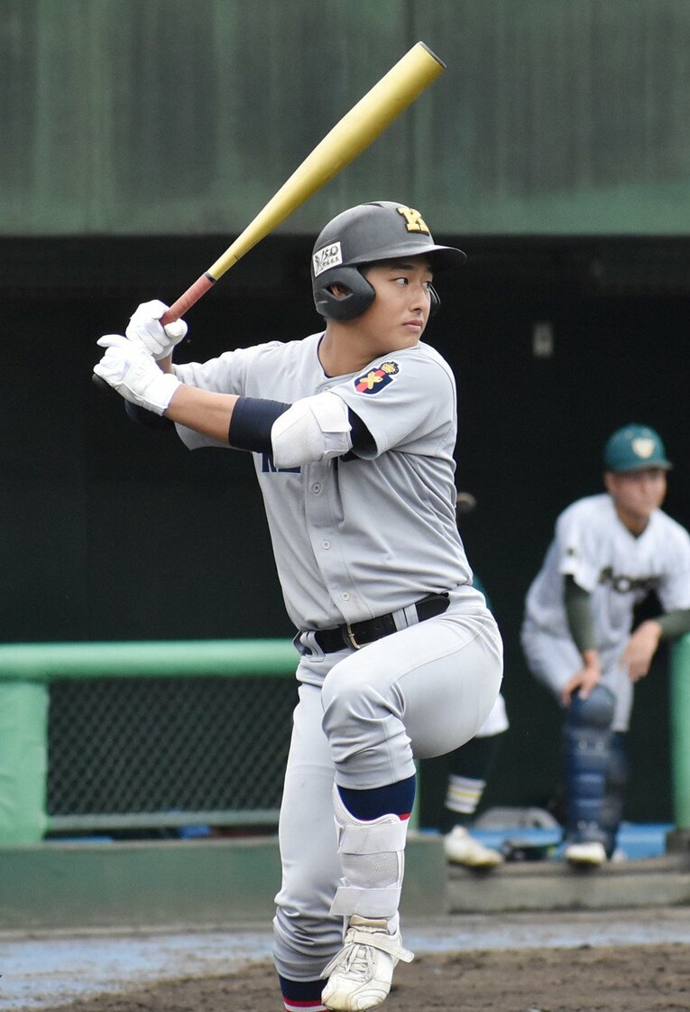 清原勝児の打撃フォーム　©JIJI PRESS
