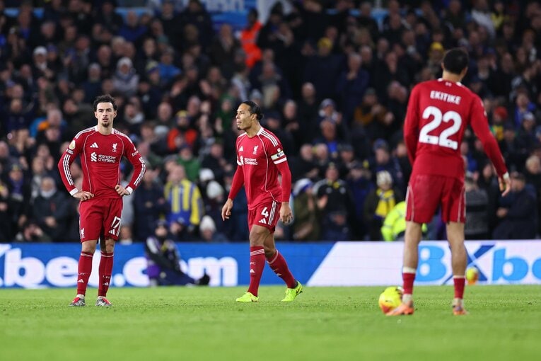 不振のリバプールを鼓舞し続けるファンダイク　©Getty Images