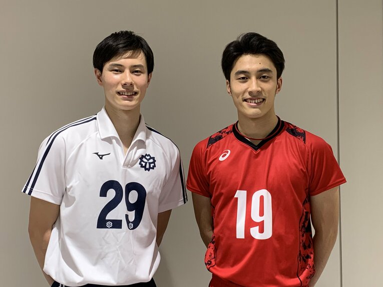 2020年全日本インカレ準決勝・日大vs日体大で実現した兄弟対決。藍が所属する日体大が勝利した　©︎Noriko Yonemushi