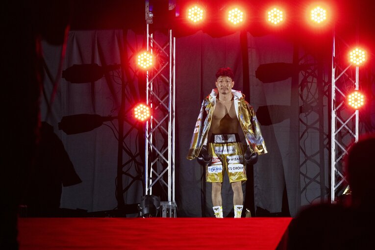 竹原ピストル『Forever Young』とともに最後のリングへ向かう木村翔　©Tadashi Hosoda