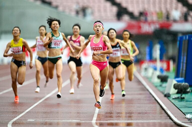 【2024日本選手権】最後の150ｍで一気に後続を突き放した　©Asami Enomoto