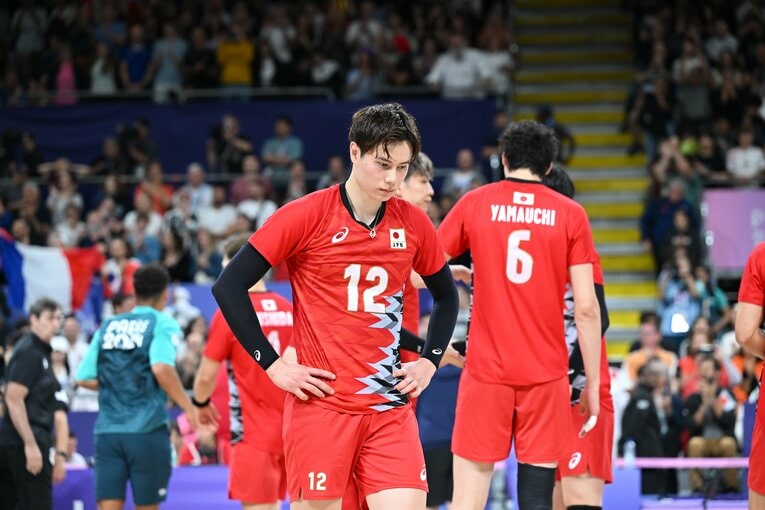 高橋藍（パリ五輪 ドイツ戦）©︎Kaoru Watanabe/JMPA