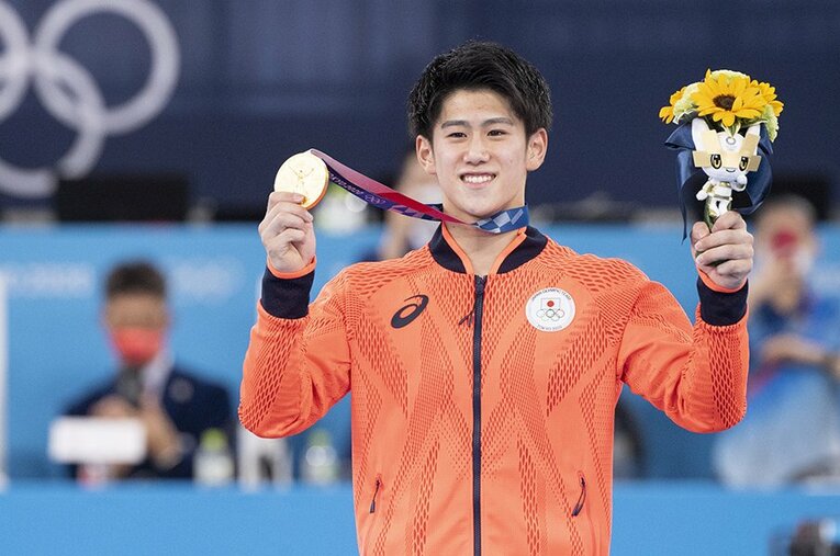 東京五輪個人総合で金メダルを獲得した橋本大輝 ／ photograph by Asami Enomoto/JMPA