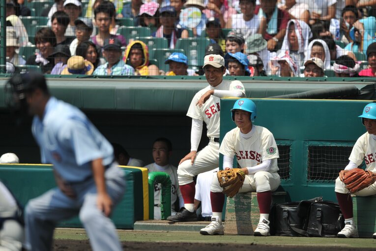 済々黌高の池田監督（当時）　 ©Hideki Sugiyama