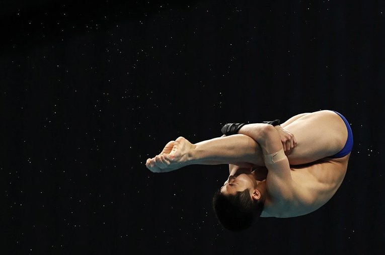 東京五輪で決勝進出を果たした玉井陸斗。14歳の彼を通して飛び込みの競技性を奥深く教えてもらった ／ photograph by Shidu Murai