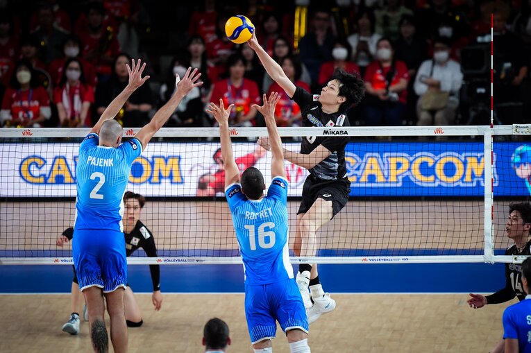 山内晶大（VNLスロベニア戦）©︎Volleyball World