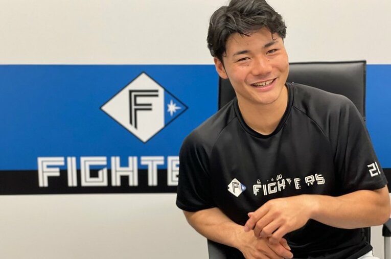 ラグビーW杯は欠かさずチェックしているという清宮幸太郎。本職に影響が出ないように深夜放送の試合は、見逃し配信やハイライト動画で楽しんでいる　©NumberWeb