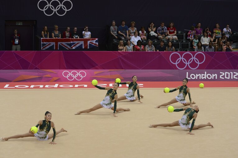 【これが一糸乱れぬフェアリージャパンの演技】サイード横田さんも出場したロンドン五輪団日本代表の演技を見る　©Asami Enomoto/JMPA