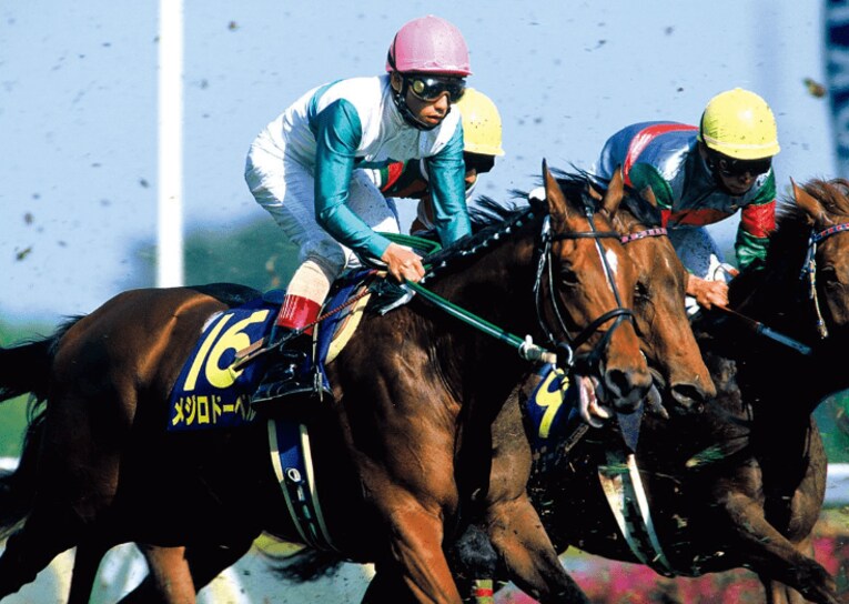 その豪脚で父メジロライアンが届かなかったクラシック勝利を果たしたドーベル　©Tomohiko Hayashi