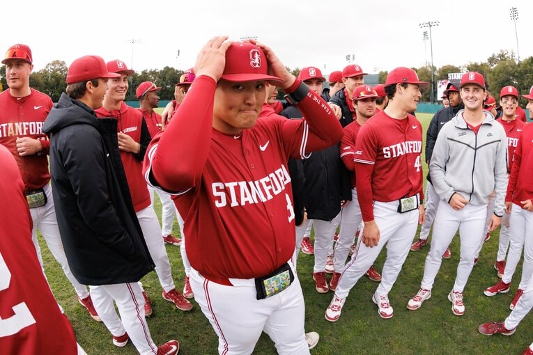 花巻東高校を卒業後、スタンフォード大学に進学した佐々木麟太郎　©︎Bob Drebin/ISI Photos/Getty Images