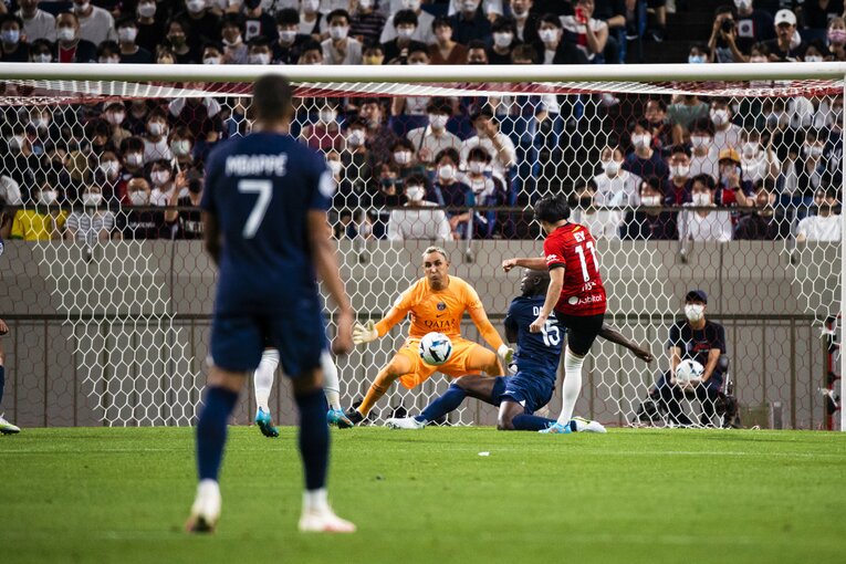 PSGジャパンツアーでのナバス　©Sports Graphic Number